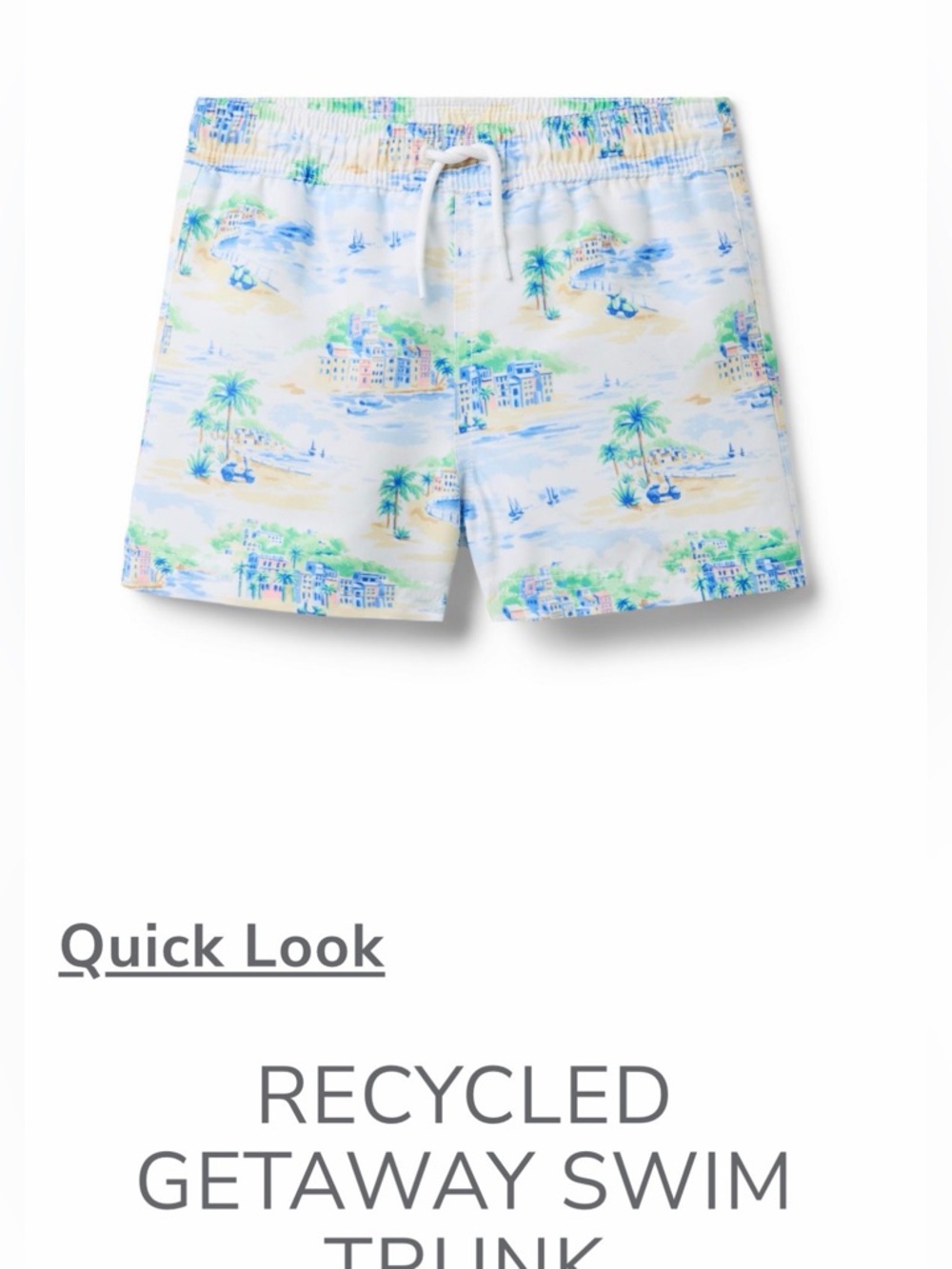 Janie and Jack boys swim trunk size 8 - Picture 4 of 10
